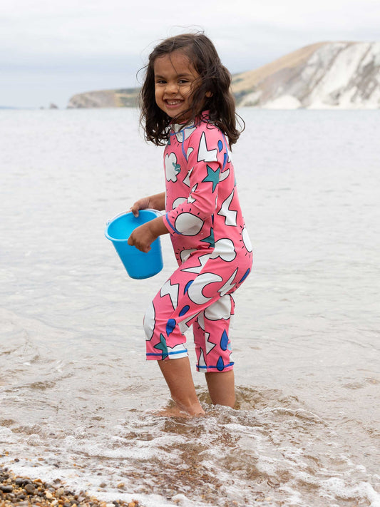 Muddy Puddles Light Pink UV Protective Surfsuit image 1