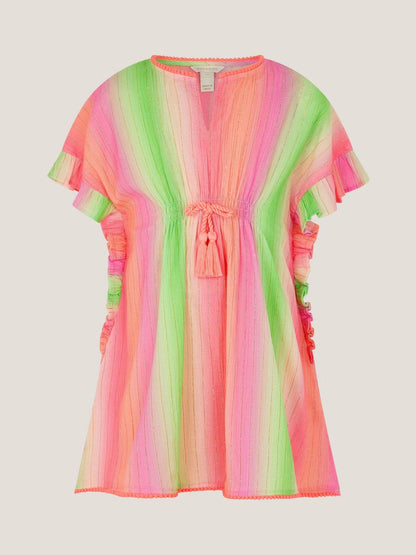 Monsoon Pink Ombré Stripe Kaftan image 2