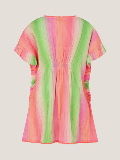 Monsoon Pink Ombré Stripe Kaftan image 3