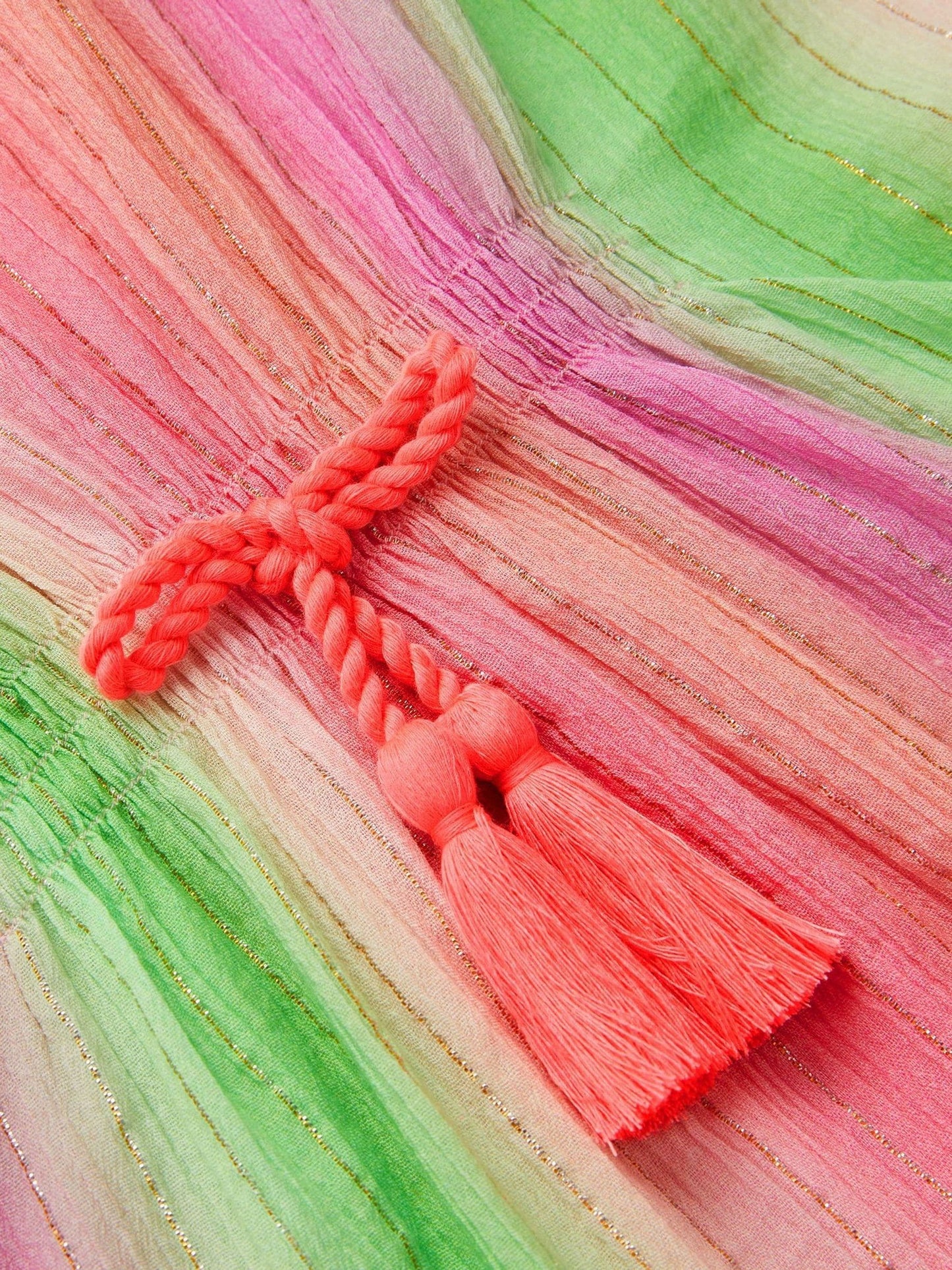 Monsoon Pink Ombré Stripe Kaftan image 4