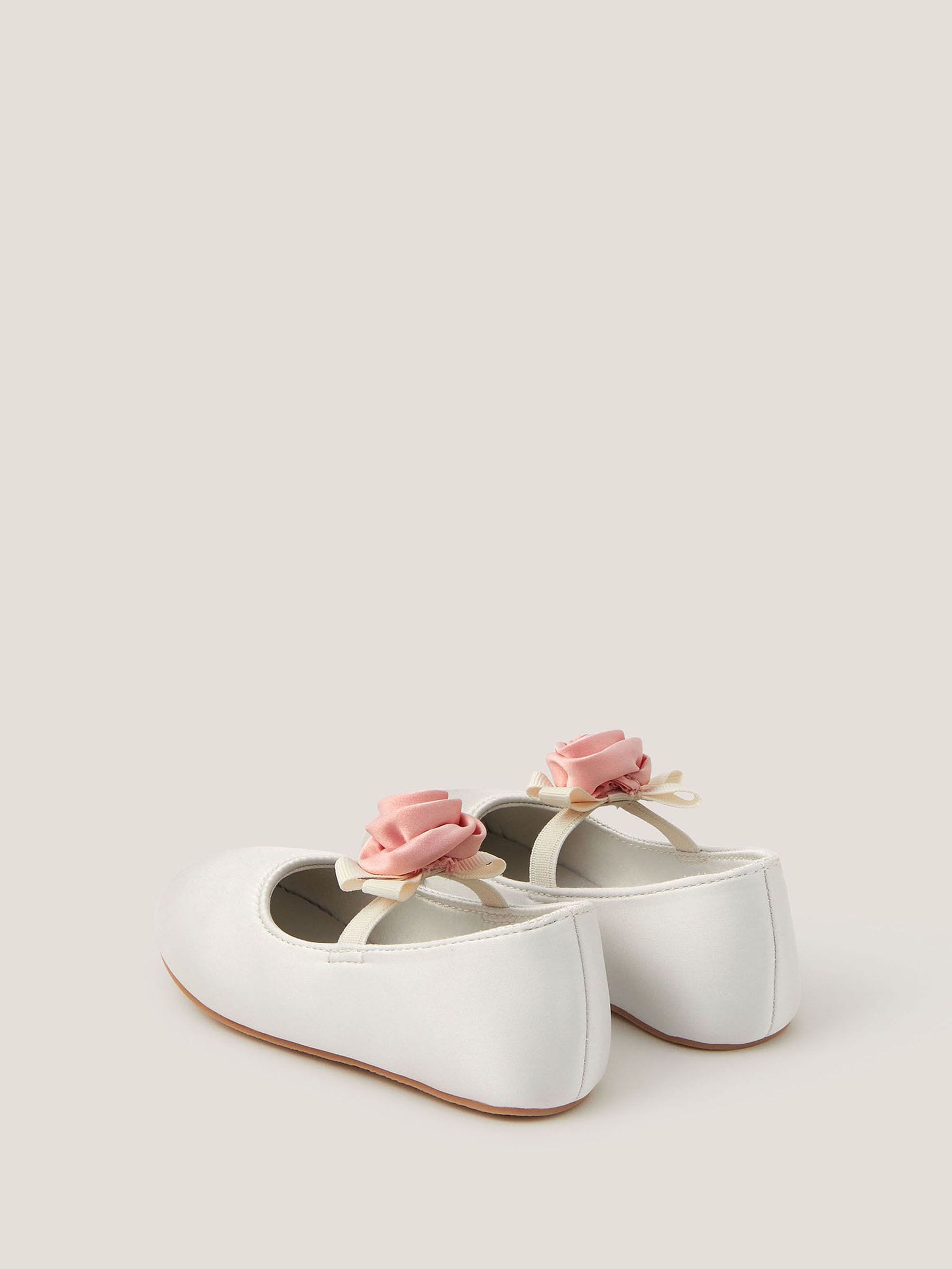 Monsoon Cream Baby Rosette Walker Shoes image 3