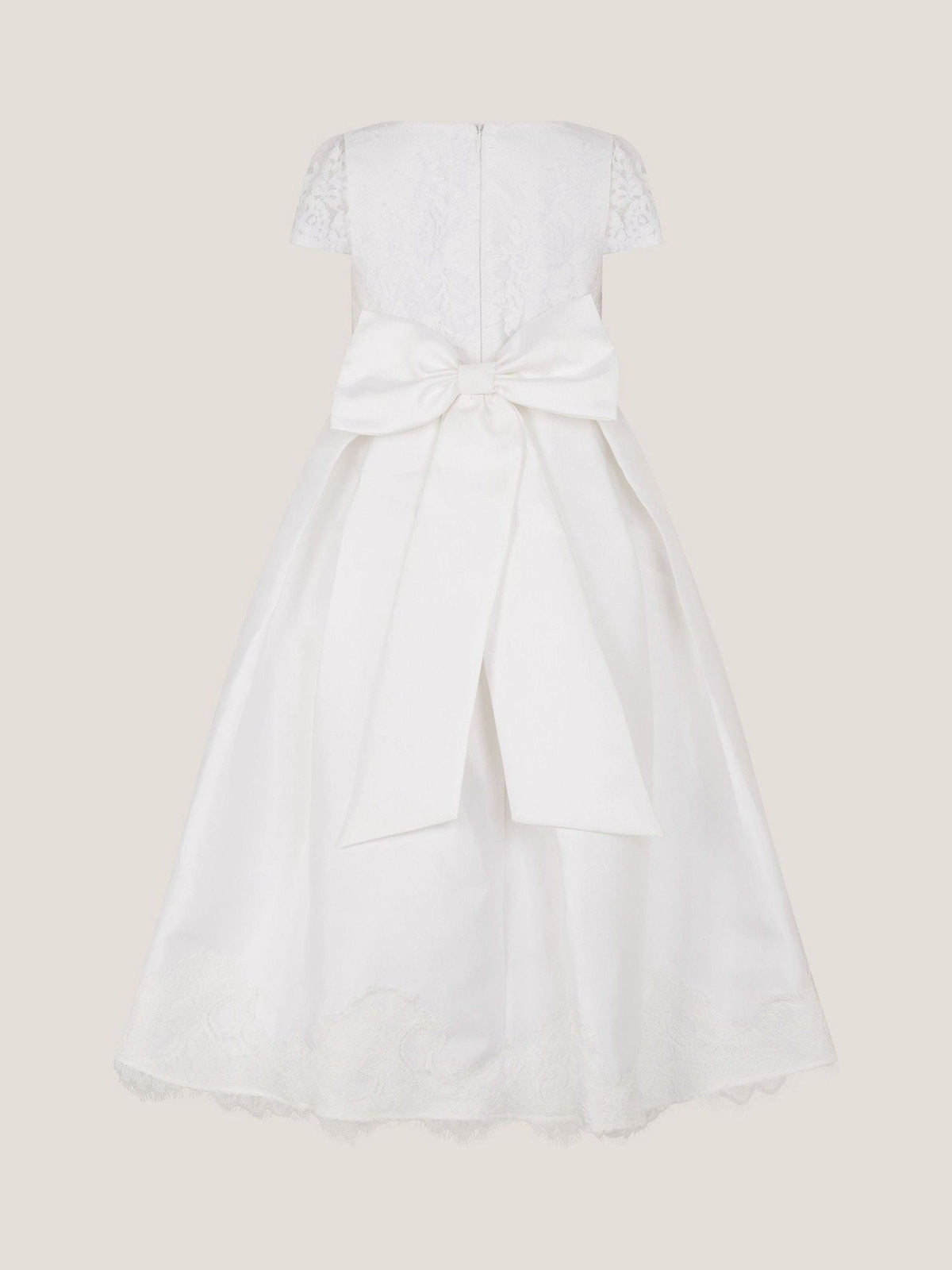 Dsiney Kidz - Monsoon White Communion Lola Bow Lace Trim Dress image 3
