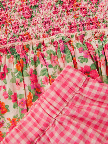 Monsoon Pink Baby Floral Print Top & Shorts Set image 3