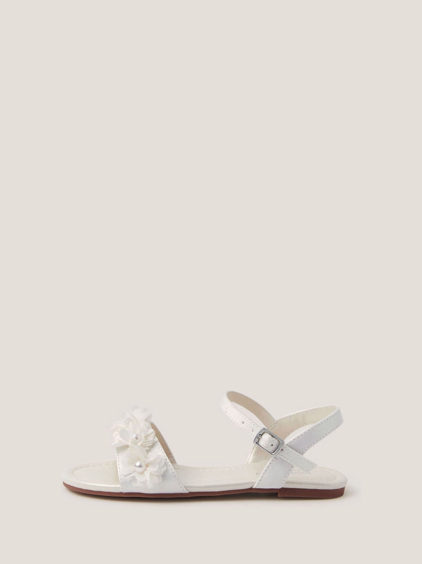 Monsoon Cream Pearl Flower Sandals image 2