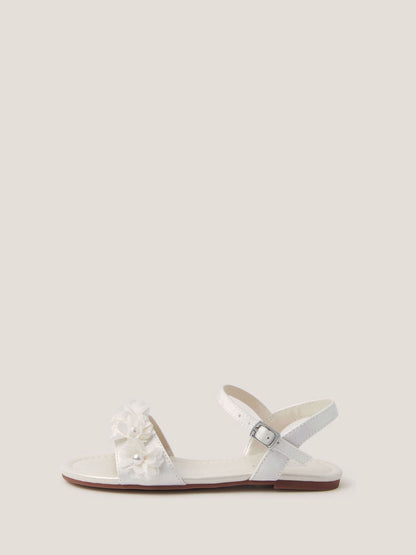 Monsoon Cream Pearl Flower Sandals image 2