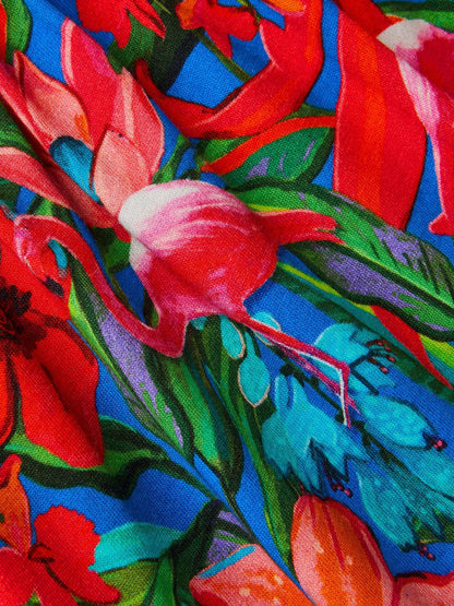 Monsoon Pink Tropical Print Jersey Beach Dress image 4