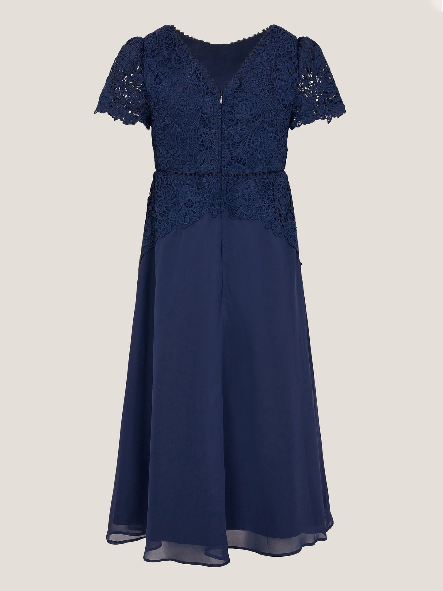 Monsoon Blue Monica Lace Prom Dress image 3