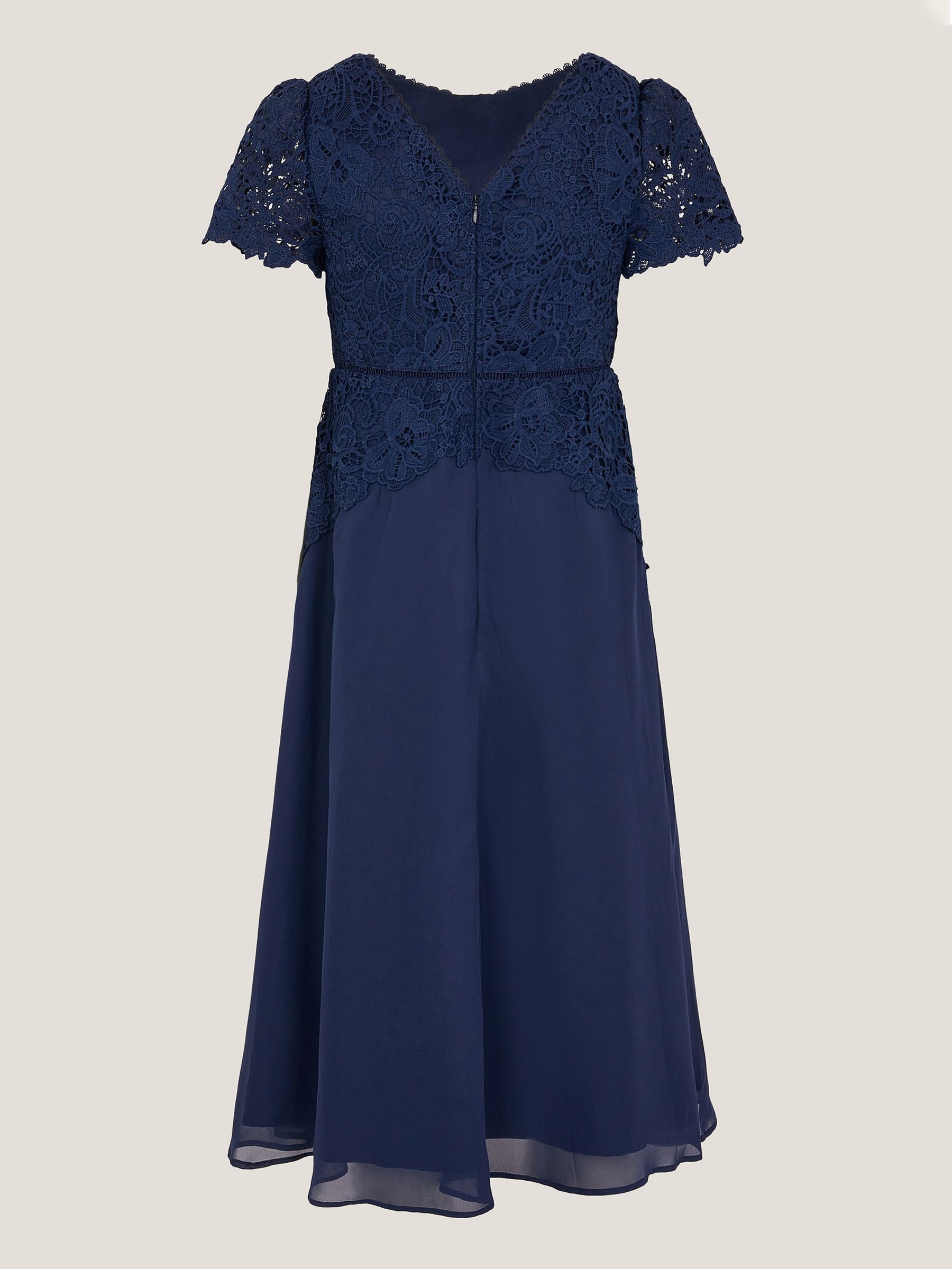 Monsoon Blue Monica Lace Prom Dress image 3