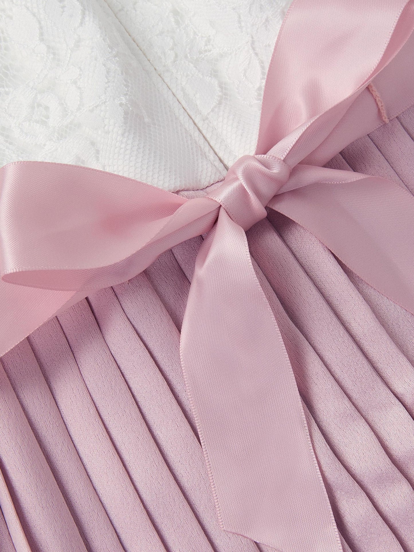 Dsiney Kidz - Monsoon Pale Pink Lace Pleated Jumpsuit image 4