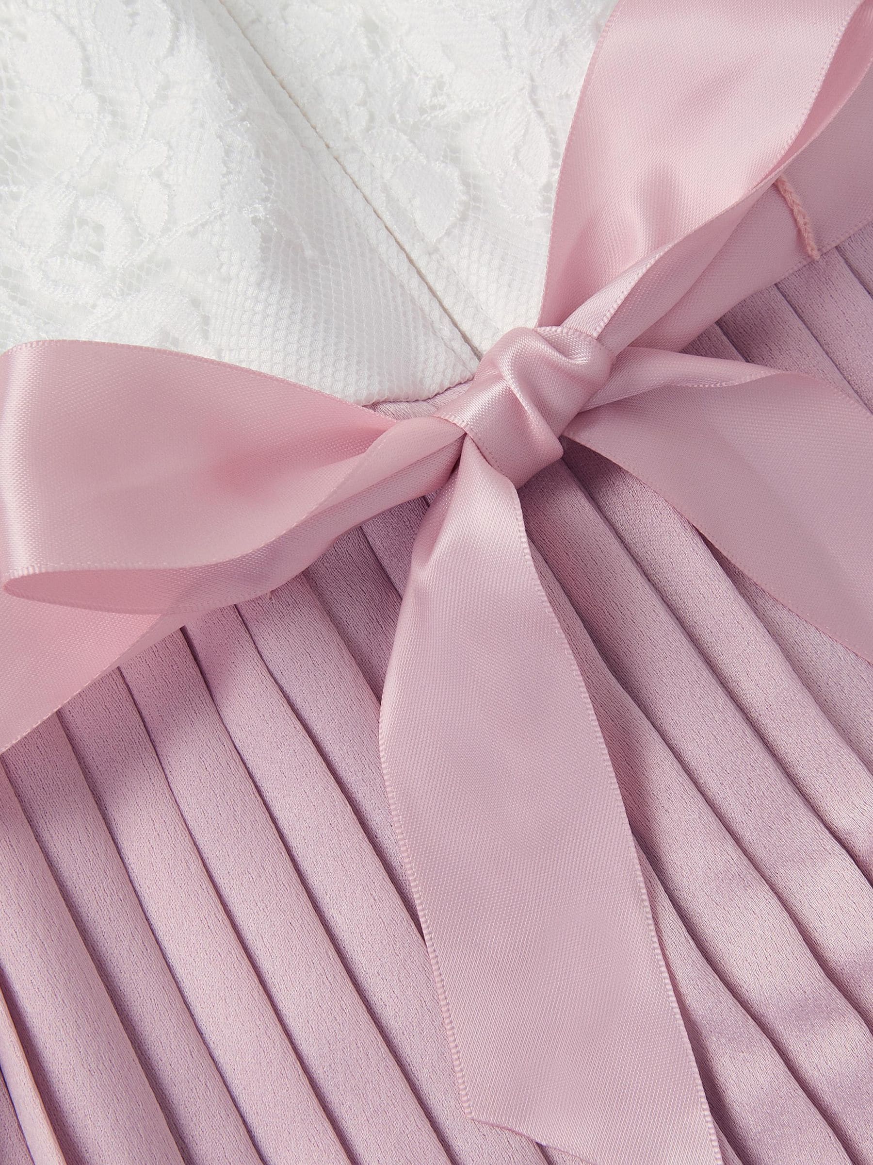 Dsiney Kidz - Monsoon Pale Pink Lace Pleated Jumpsuit image 4