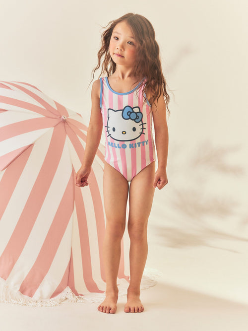 Dsiney Kidz - Hello Kitty Blue/Pink Scoop Neck Swimsuit (3-16yrs) image 1