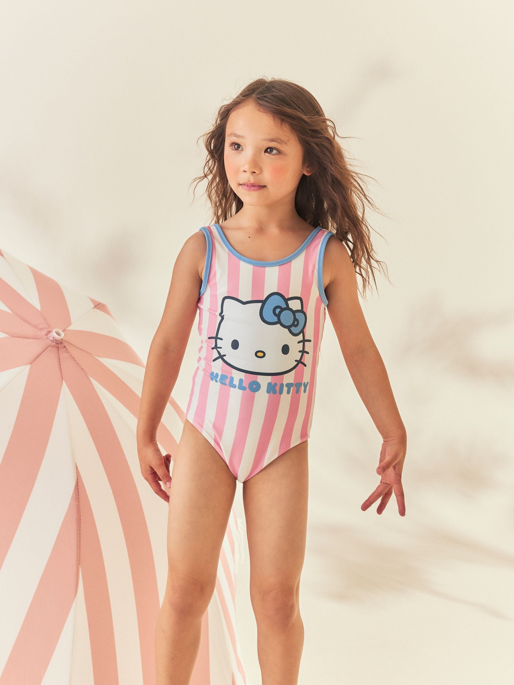 Dsiney Kidz - Hello Kitty Blue/Pink Scoop Neck Swimsuit (3-16yrs) image 2