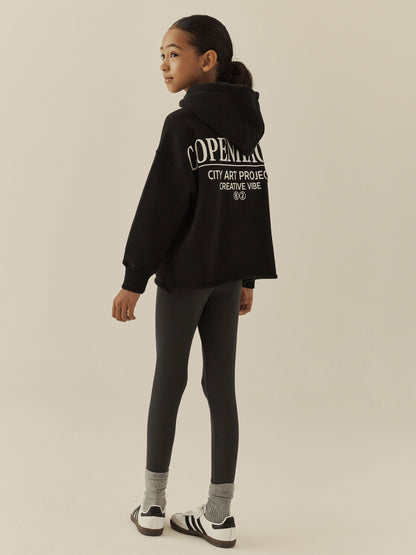 Black Hoodie and Rib Leggings Set (3-16yrs) - image 3