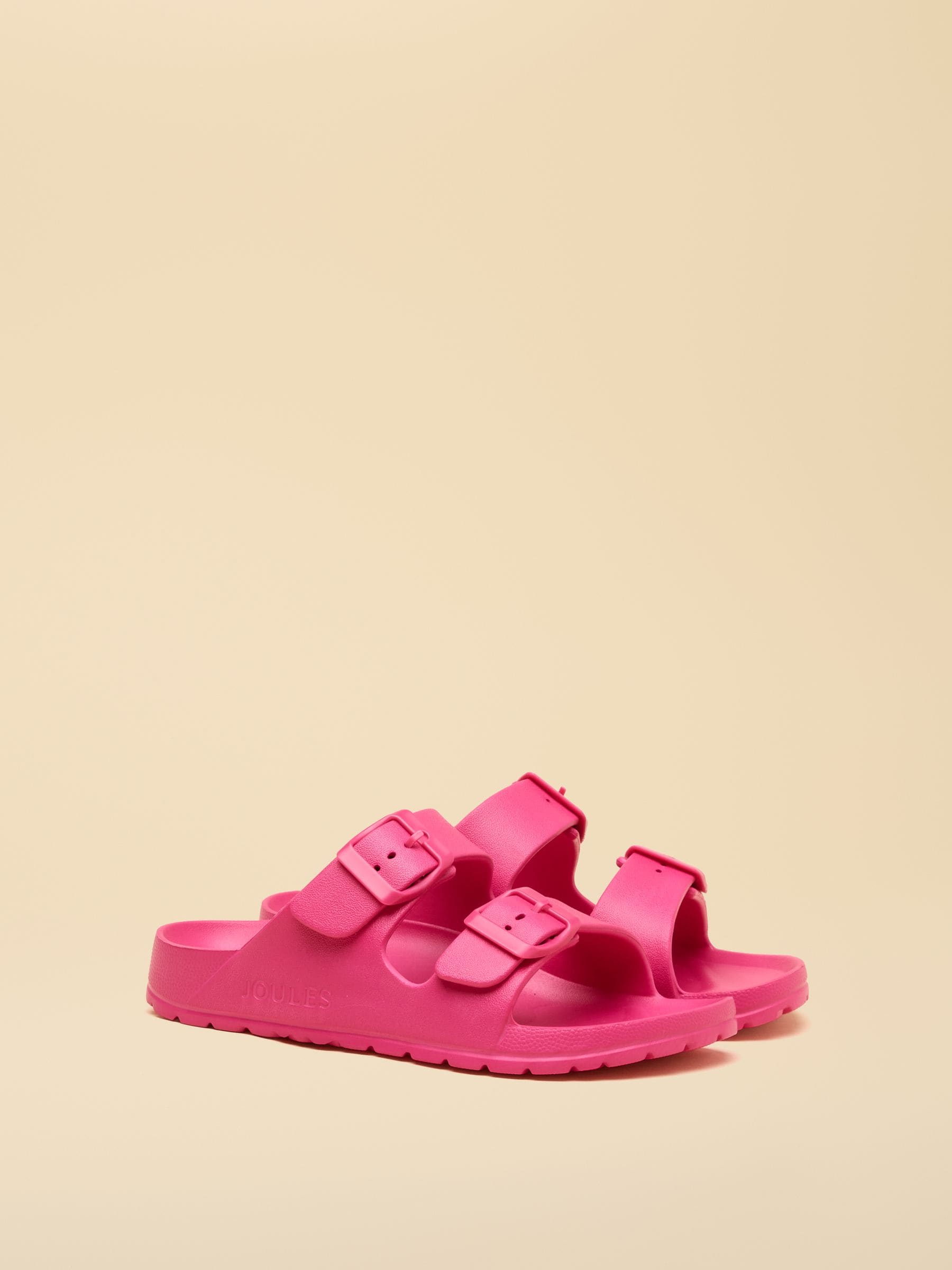 Joules Kids' Sunseeker Pink EVA Double Buckle Sliders image 1