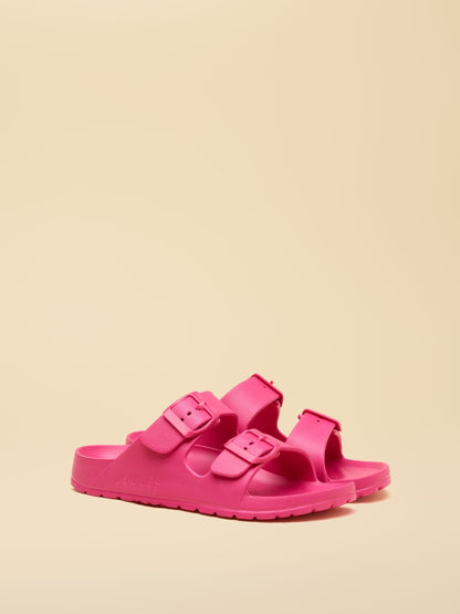 Joules Kids' Sunseeker Pink EVA Double Buckle Sliders image 1