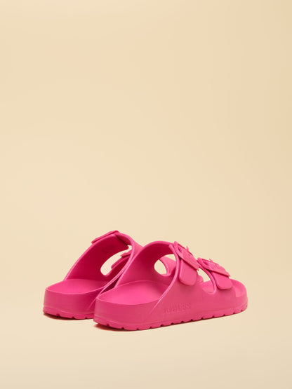 Joules Kids' Sunseeker Pink EVA Double Buckle Sliders image 3