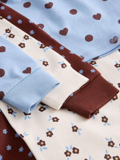 Blue/Brown Snuggle Pyjamas 3 Pack (9mths-12yrs) - image 10