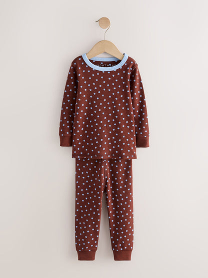 Blue/Brown Snuggle Pyjamas 3 Pack (9mths-12yrs) - image 6