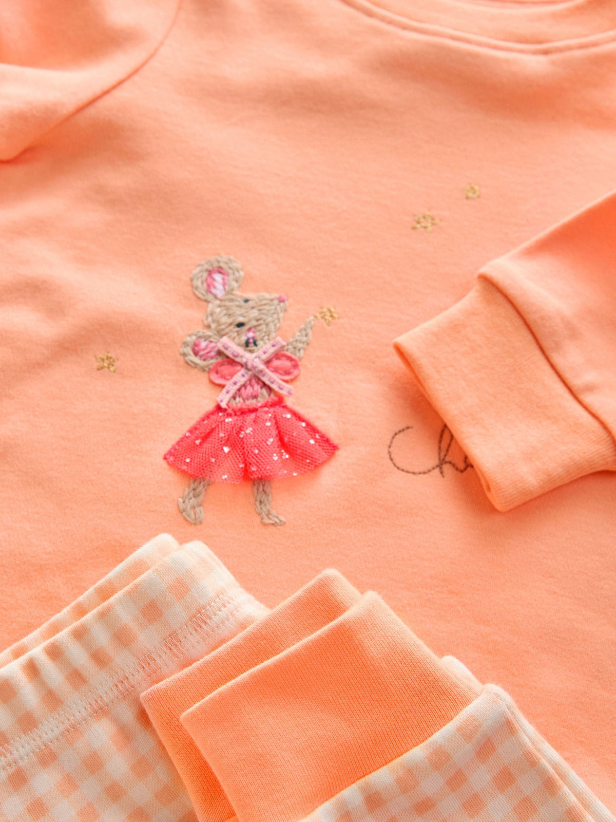 Ecru/Peach Snuggle Pyjamas 3 Pack (9mths-12yrs) - image 11