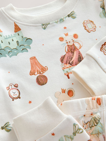 Ecru/Peach Snuggle Pyjamas 3 Pack (9mths-12yrs) - image 12
