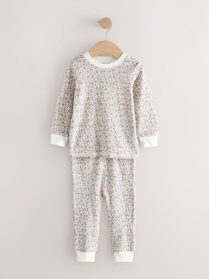 Ecru/Peach Snuggle Pyjamas 3 Pack (9mths-12yrs) - image 6
