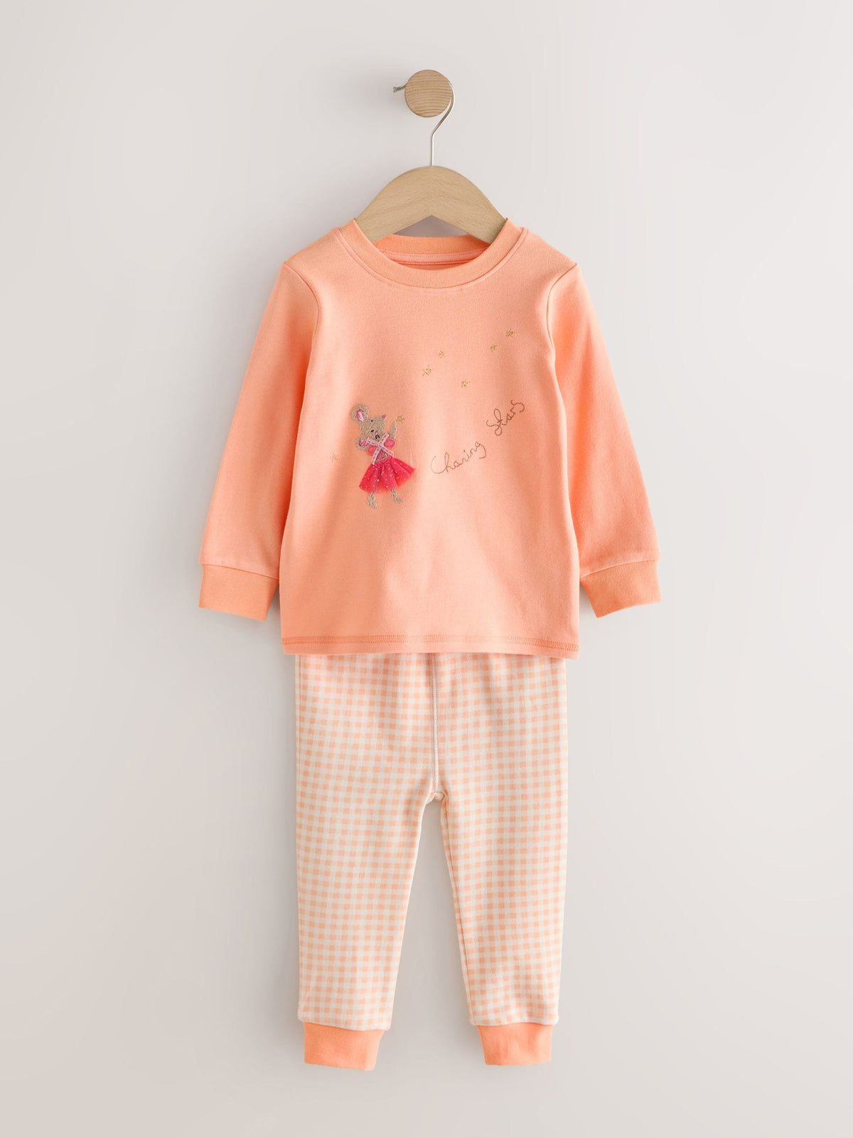 Ecru/Peach Snuggle Pyjamas 3 Pack (9mths-12yrs) - image 7