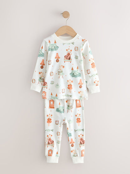 Ecru/Peach Snuggle Pyjamas 3 Pack (9mths-12yrs) - image 8