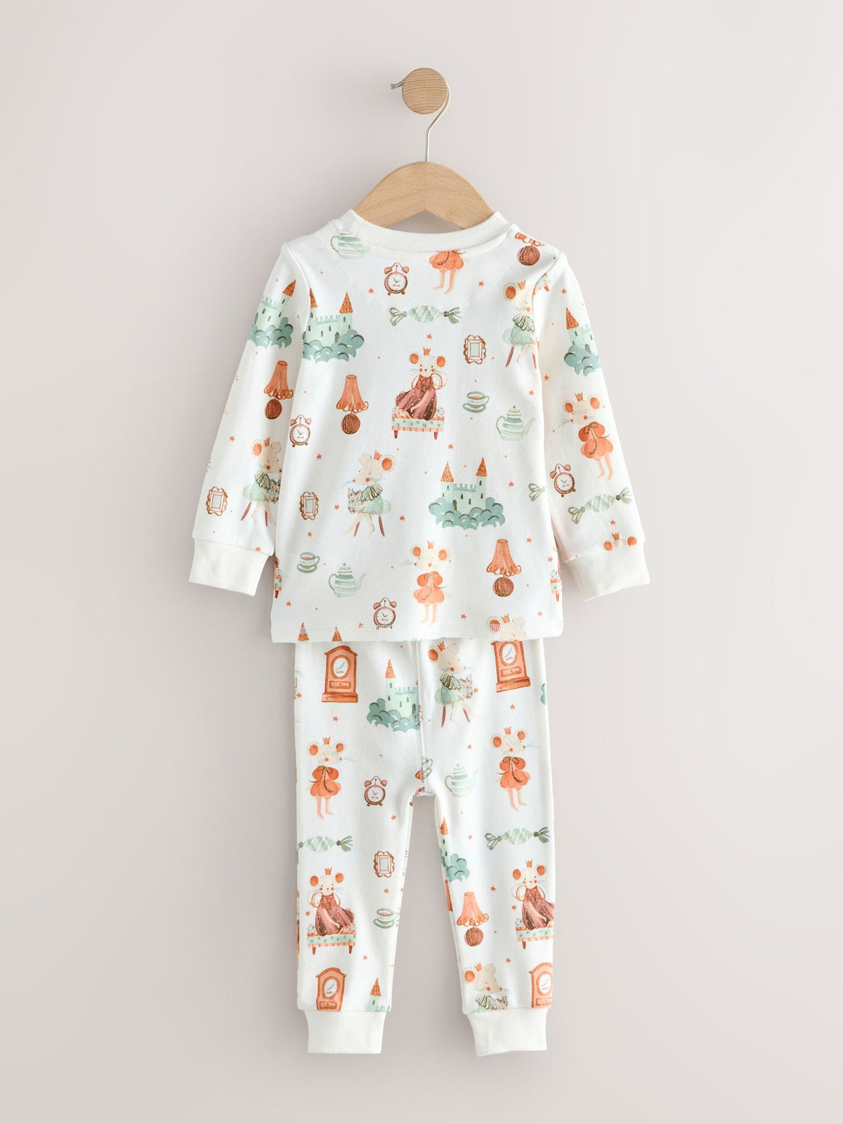 Ecru/Peach Snuggle Pyjamas 3 Pack (9mths-12yrs) - image 9
