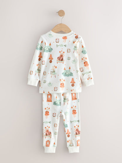 Ecru/Peach Snuggle Pyjamas 3 Pack (9mths-12yrs) - image 9