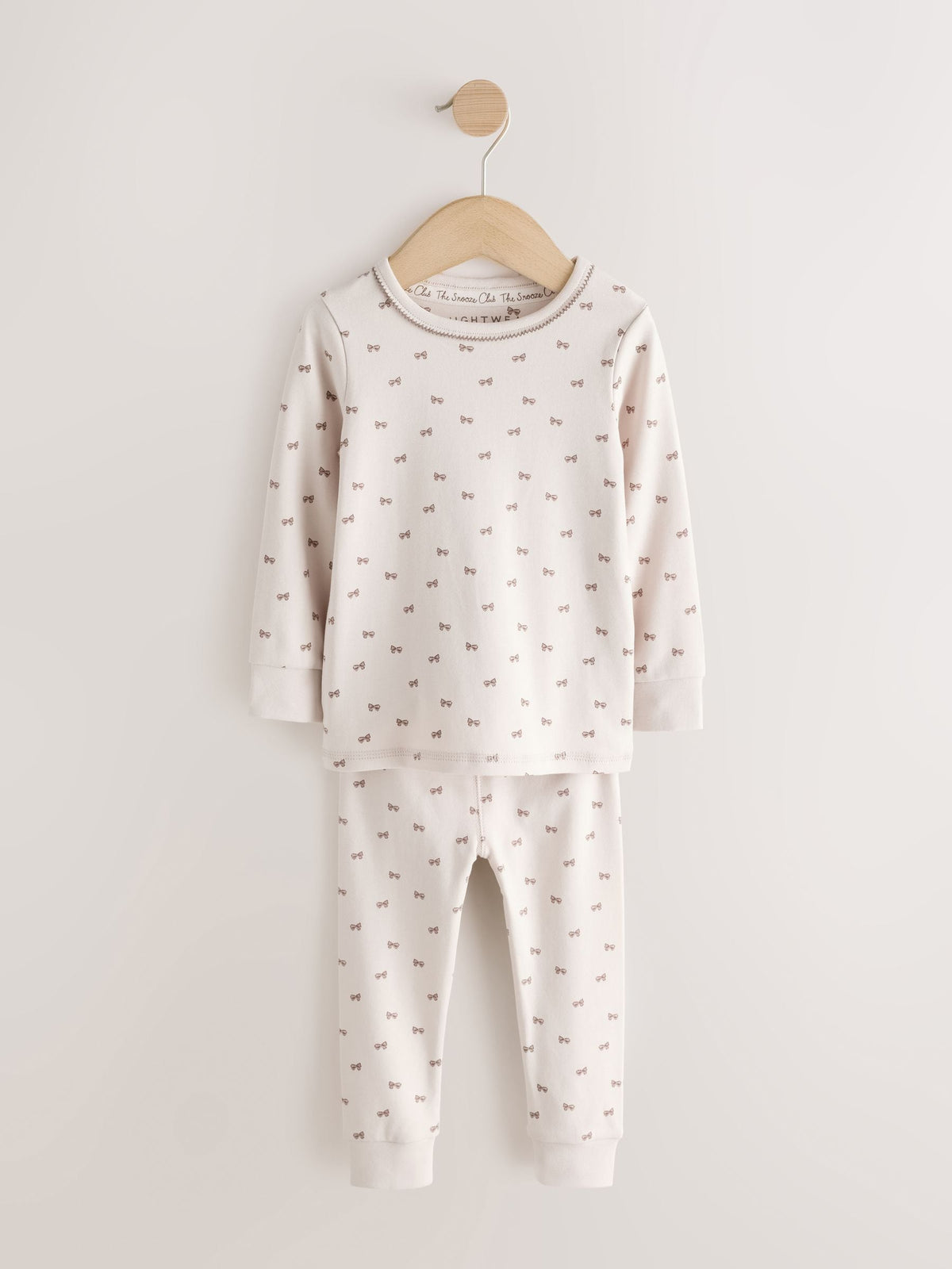 Neutral Bunny Print Snuggle Pyjamas 3 Pack (9mths-12yrs) - image 9