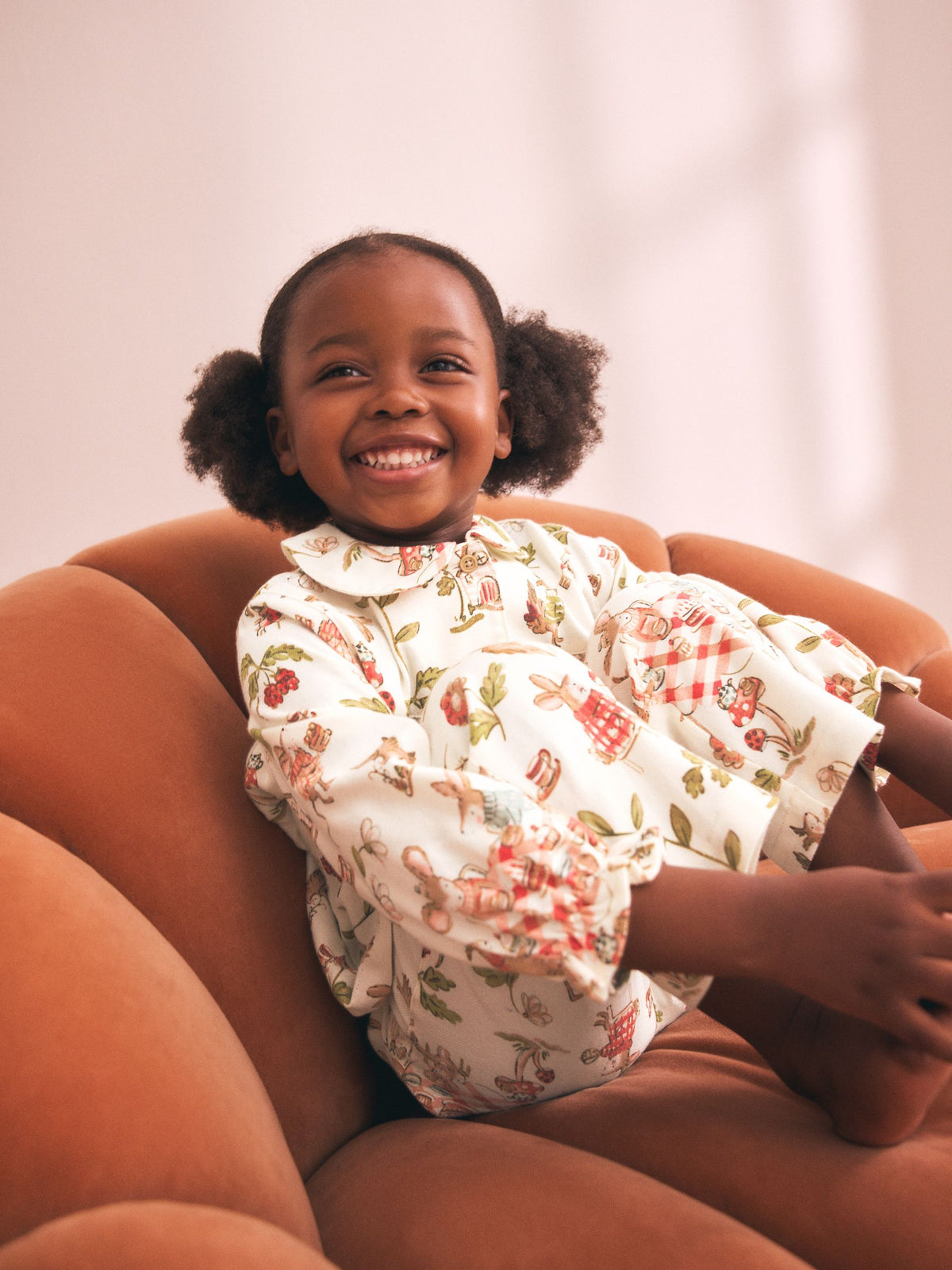 Dsiney Kidz - Red/Ecru Woven Button Through Pyjamas (9mths-10yrs) image 3