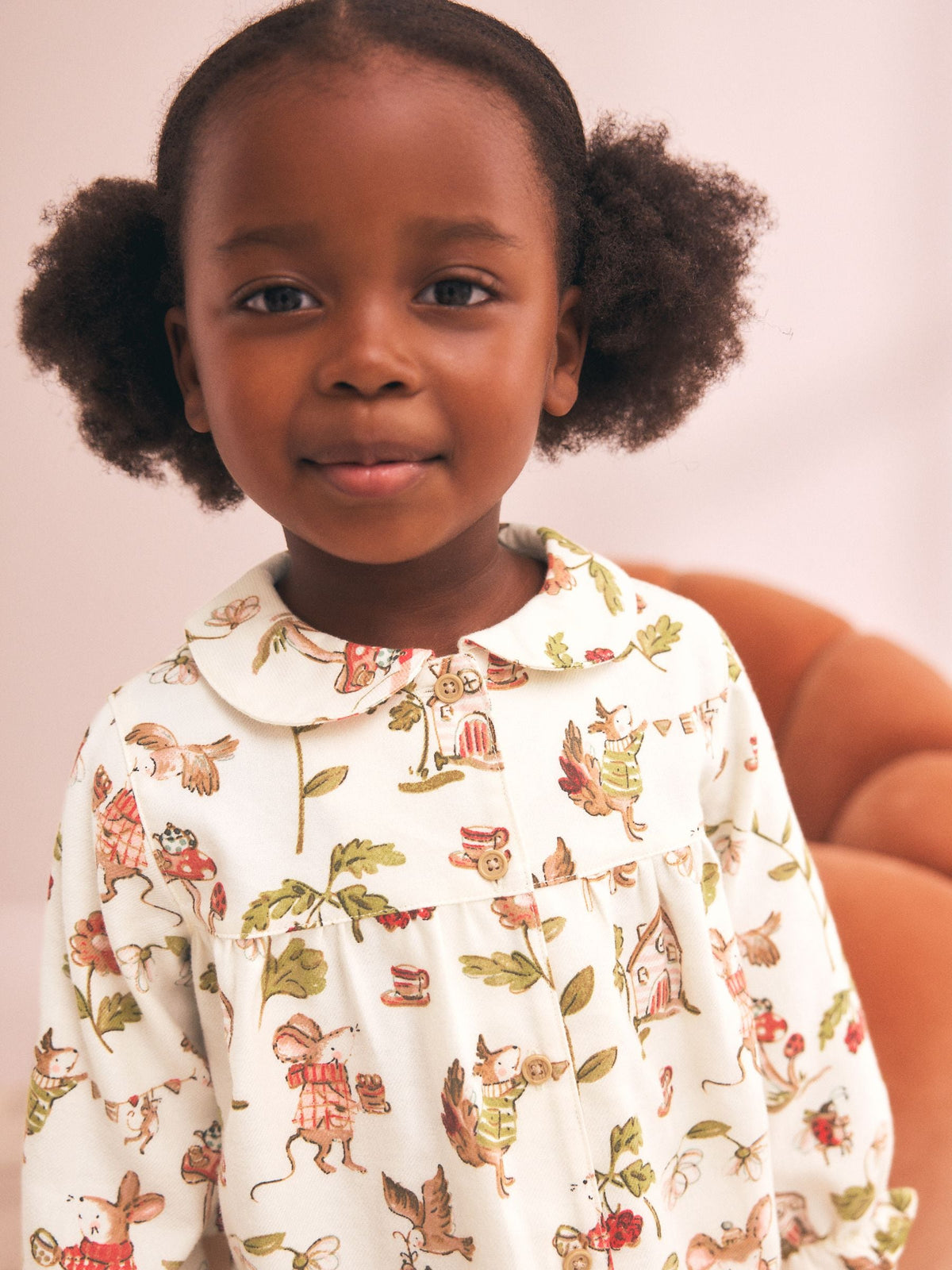 Dsiney Kidz - Red/Ecru Woven Button Through Pyjamas (9mths-10yrs) image 4