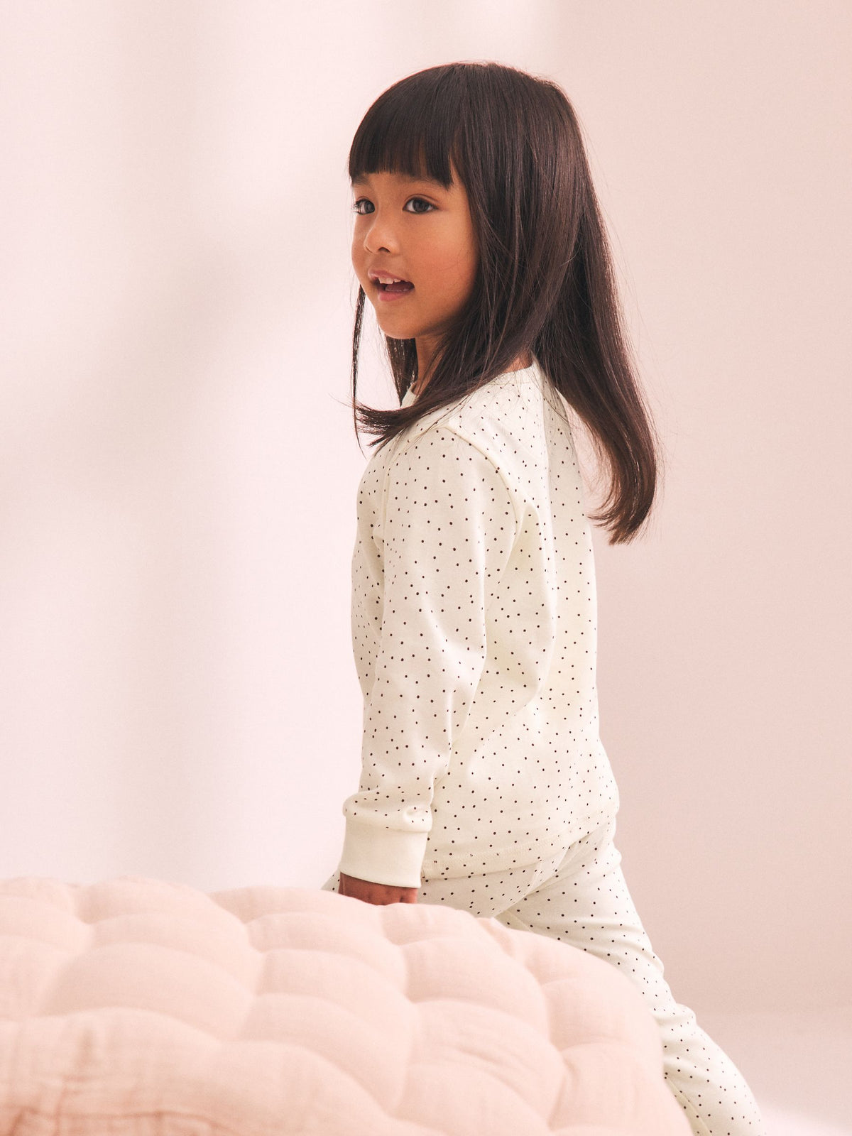 Pink/Brown Ditsy Print Snuggle Pyjamas 3 Pack (9mths-12yrs) - image 3