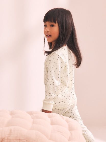 Pink/Brown Ditsy Print Snuggle Pyjamas 3 Pack (9mths-12yrs) - image 3