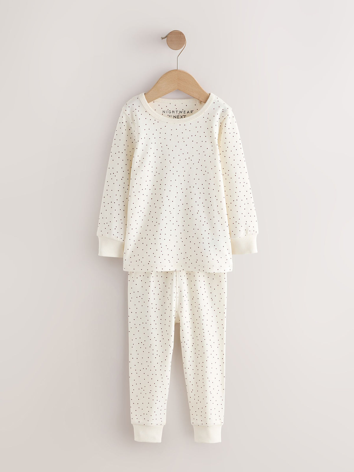 Pink/Brown Ditsy Print Snuggle Pyjamas 3 Pack (9mths-12yrs) - image 9