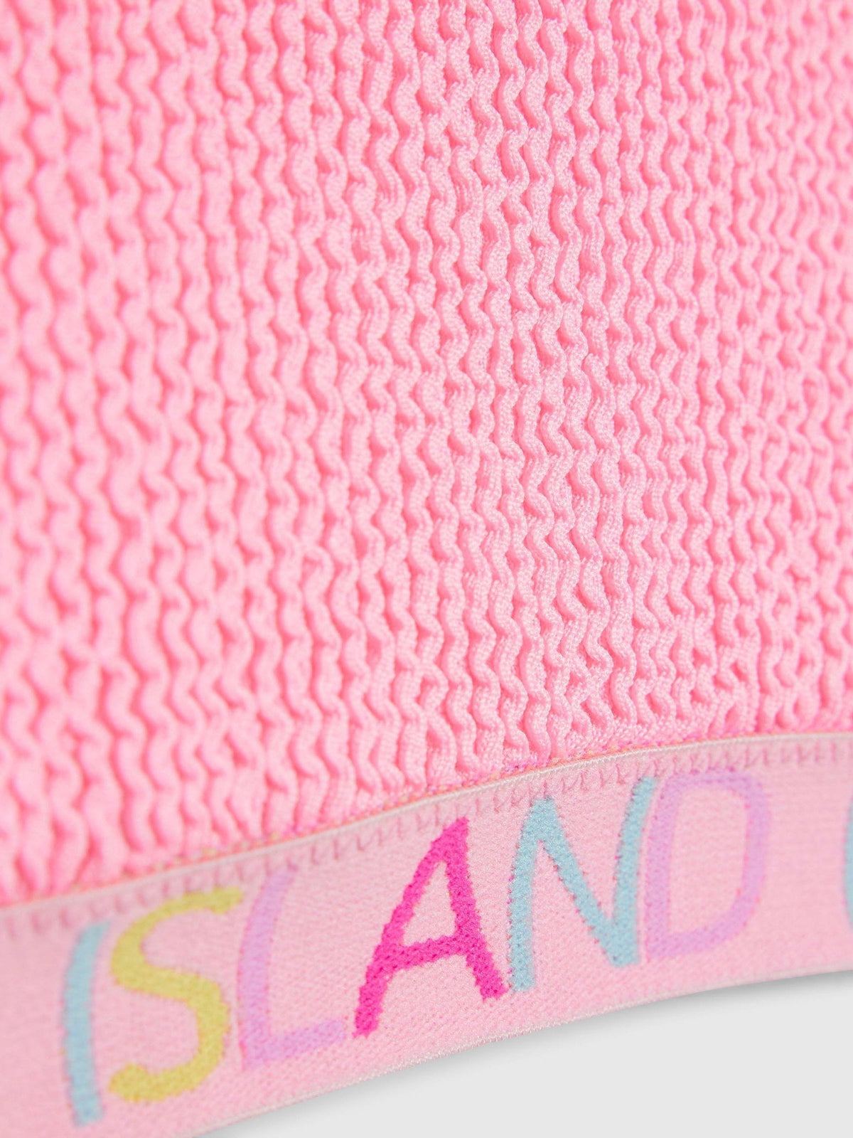 Dsiney Kidz - River Island Pink Logo Textured Whipstitch Bikini image 3