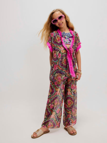 Dsiney Kidz - River Island Purple Del Maar Sequin Kaftan image 1