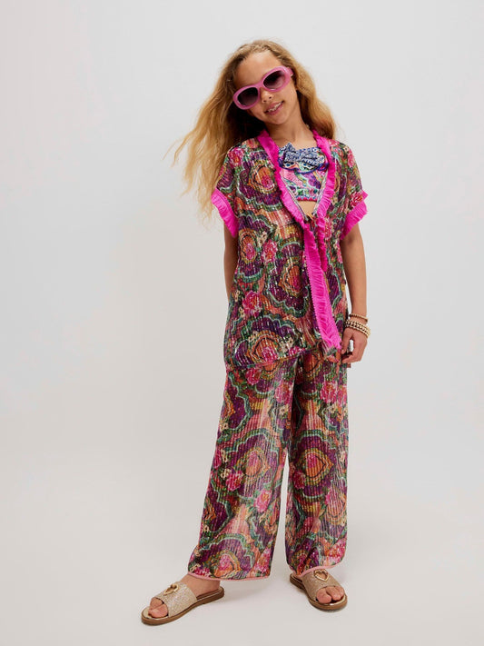 Dsiney Kidz - River Island Purple Del Maar Sequin Kaftan image 1