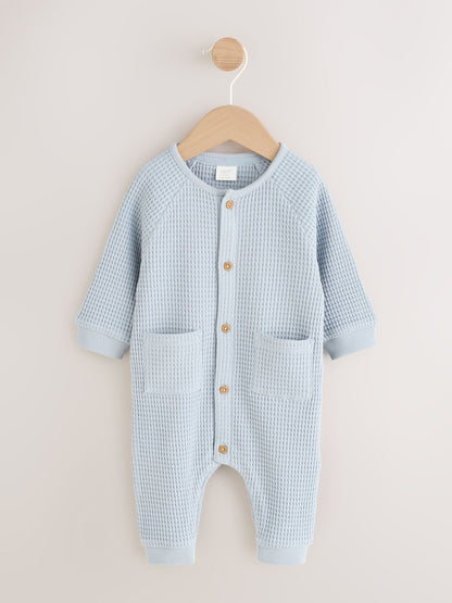 Blue Textured Baby Romper (0mths-3yrs) image 1