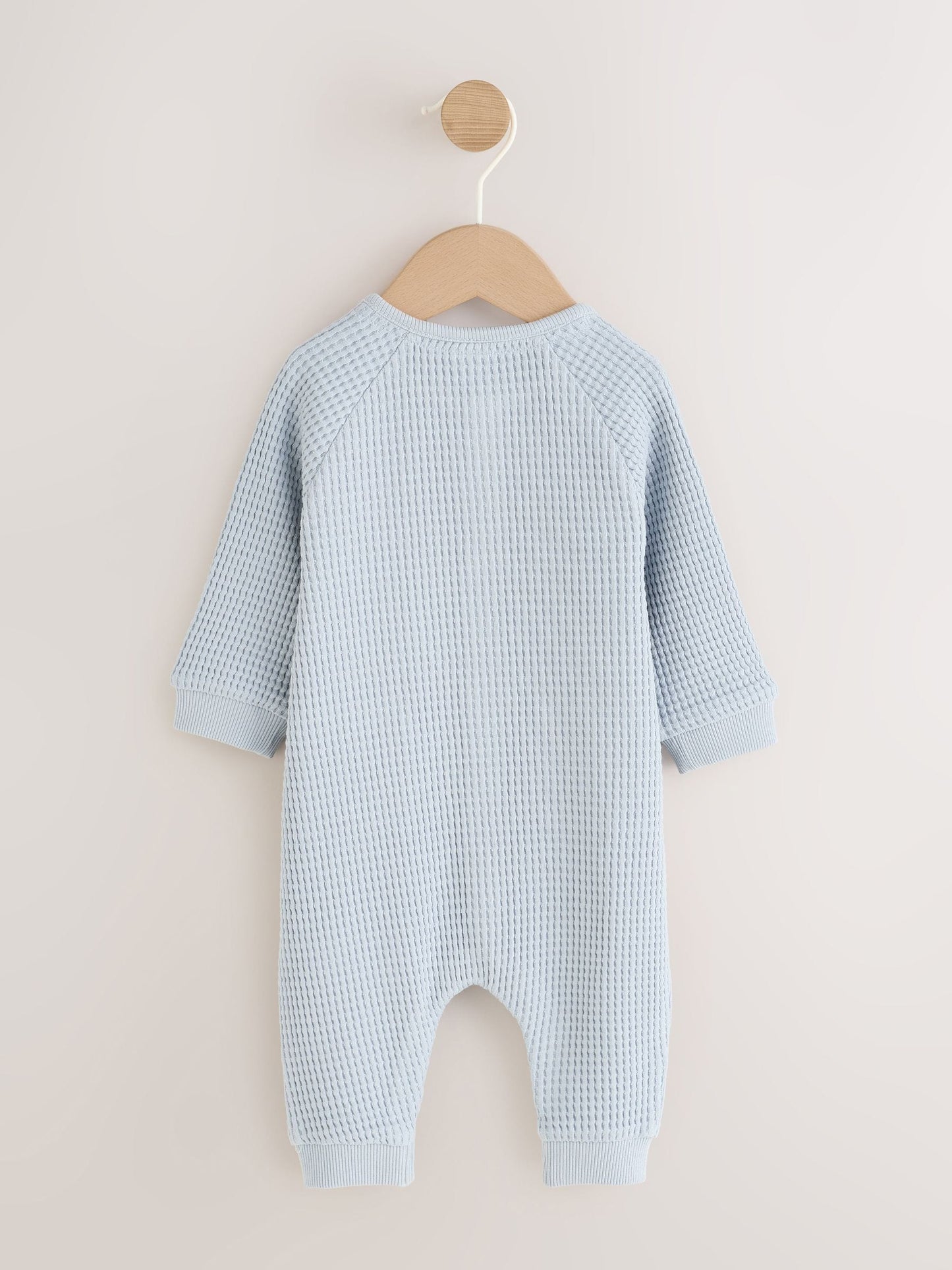 Blue Textured Baby Romper (0mths-3yrs) image 2