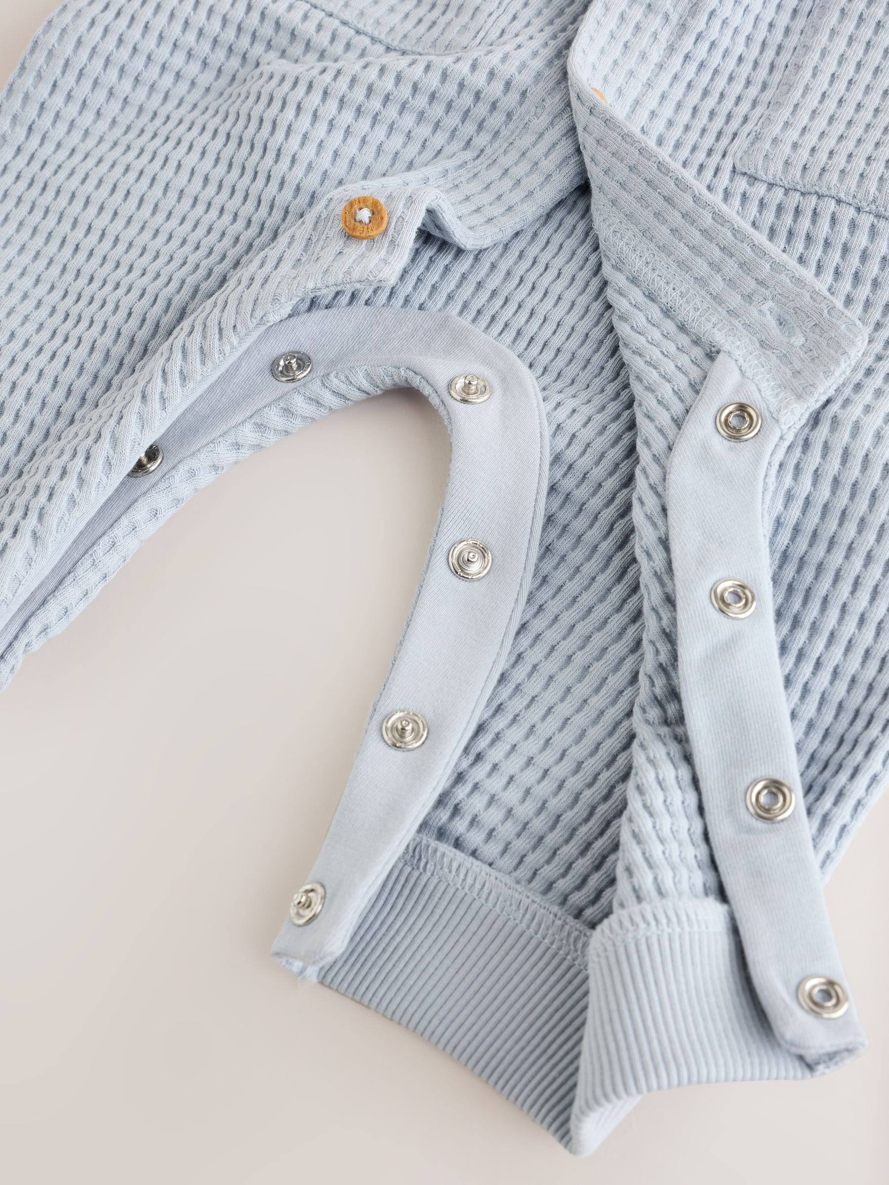 Blue Textured Baby Romper (0mths-3yrs) image 5