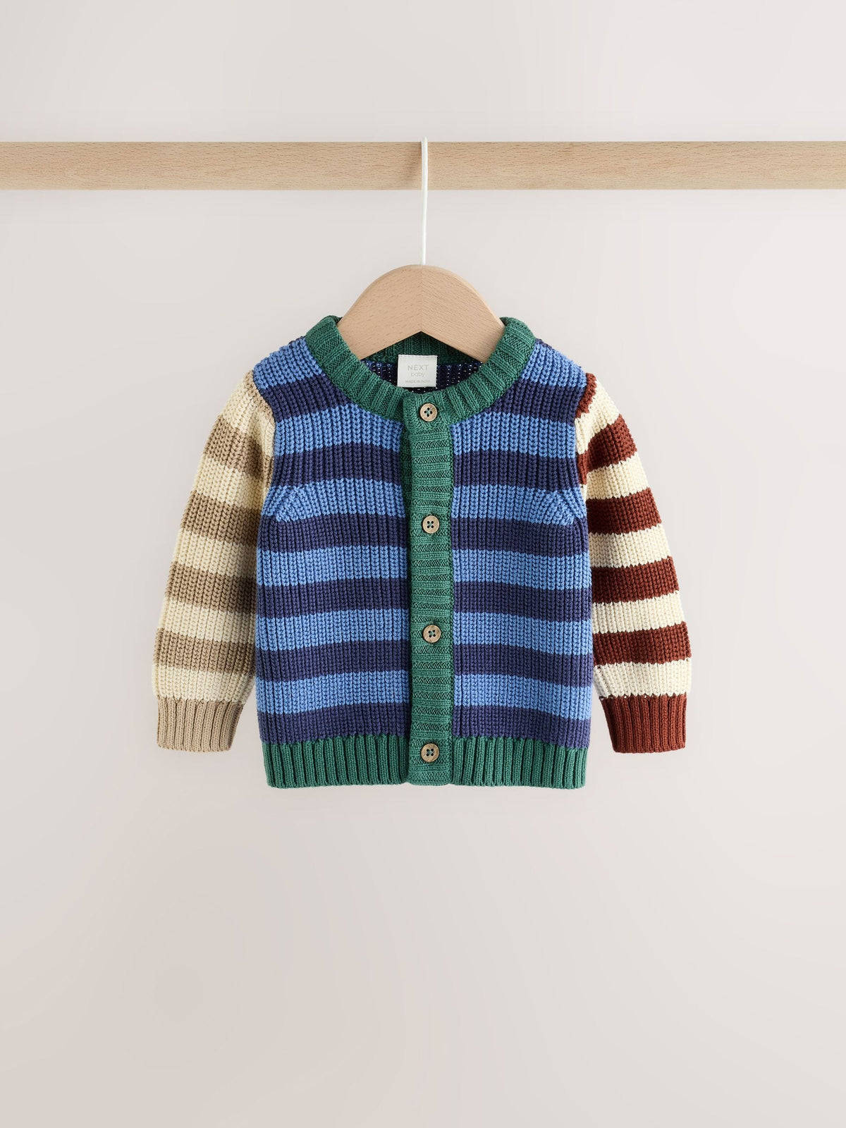 Dsiney Kidz - Blue Stripe Knitted Cardigan and Legging Baby Set (0mths-2yrs) image 2