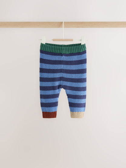 Dsiney Kidz - Blue Stripe Knitted Cardigan and Legging Baby Set (0mths-2yrs) image 3