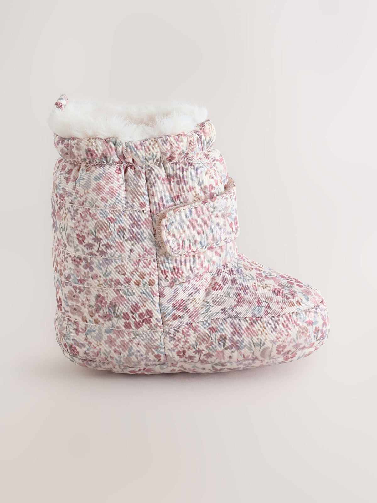 Pink Floral Baby Snow Boots (0-24mths) - image 2