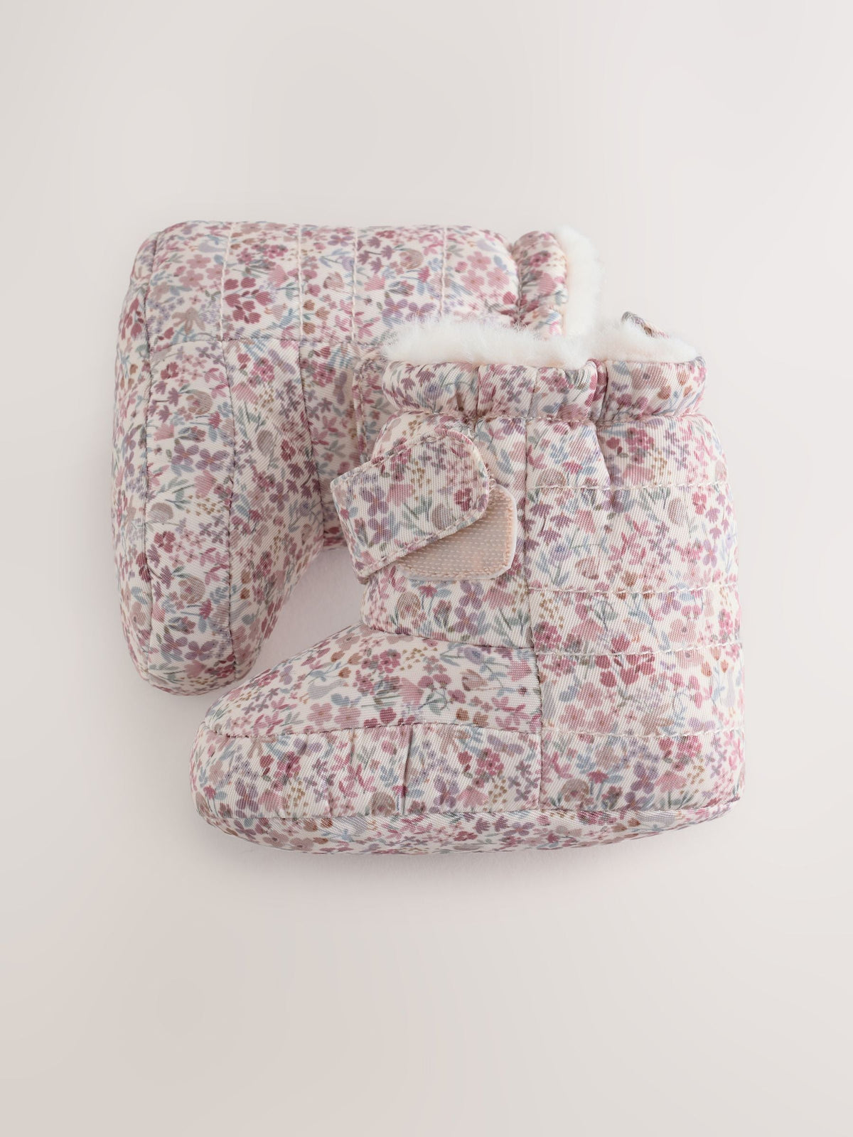 Pink Floral Baby Snow Boots (0-24mths) - image 5