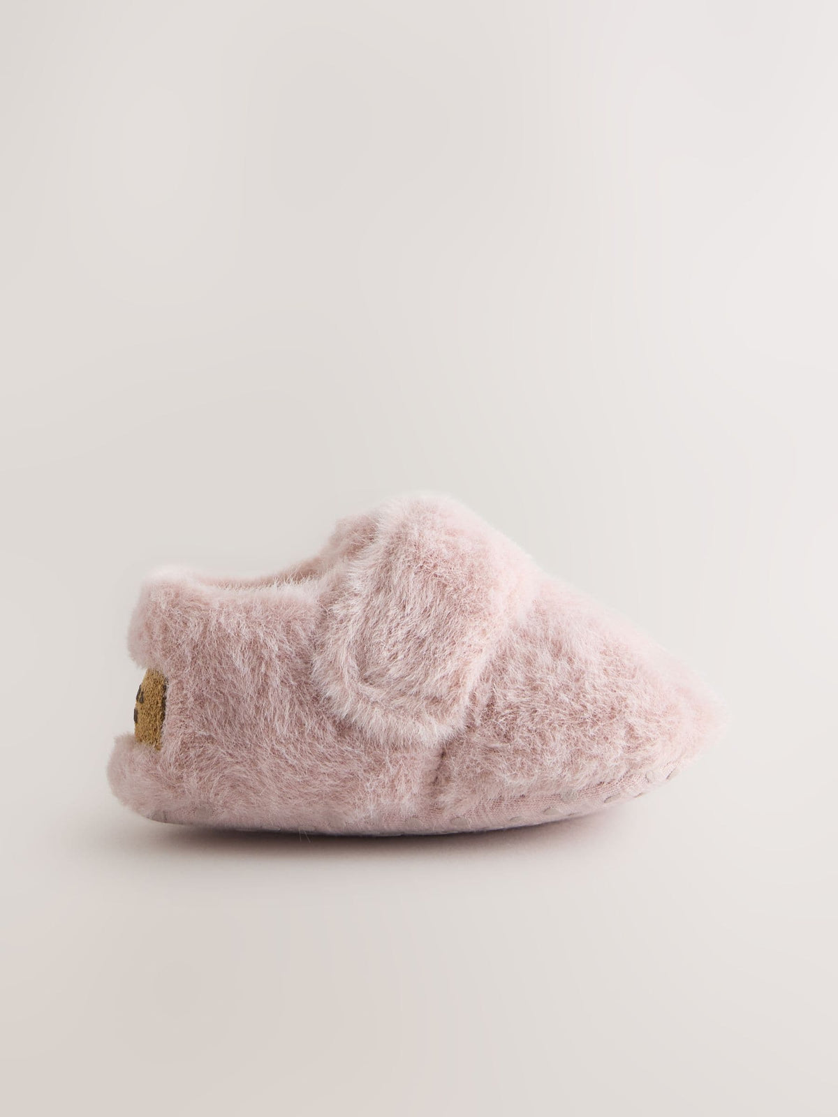 Pink Fur Baby Cosy Touch Fasten Slippers (0-24mths) - image 2