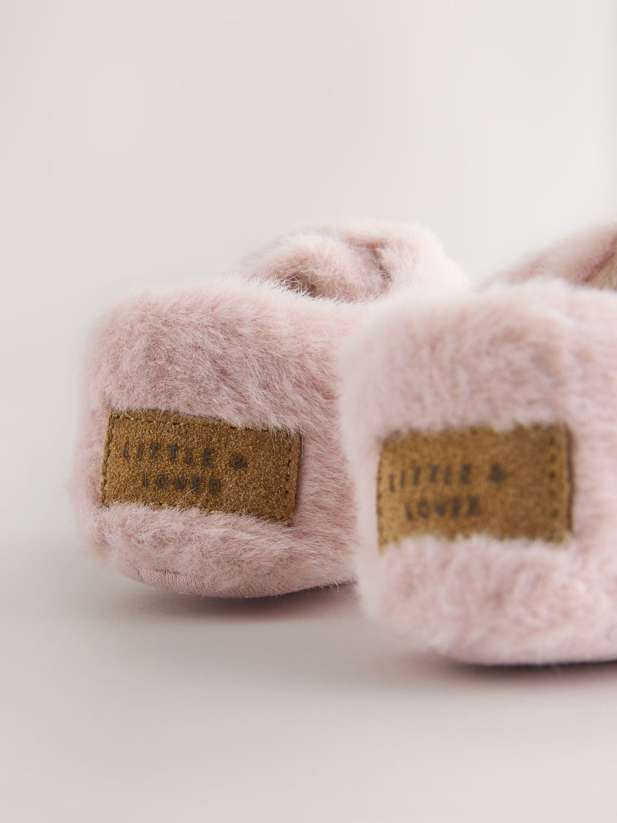 Pink Fur Baby Cosy Touch Fasten Slippers (0-24mths) - image 4