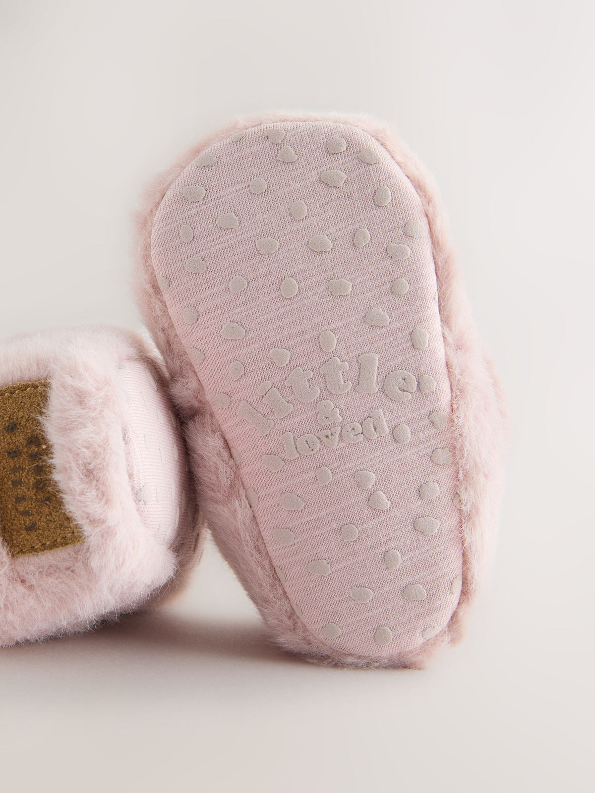 Pink Fur Baby Cosy Touch Fasten Slippers (0-24mths) - image 5
