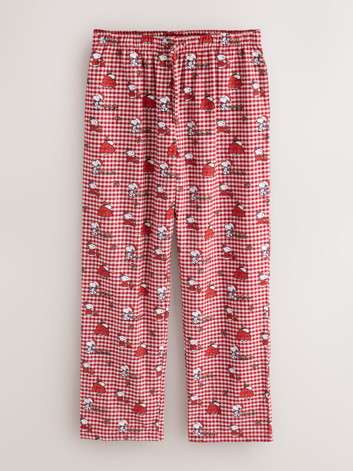 Snoopy Red Check Button Through Set Family Matching Christmas Pyjamas Set - image 8