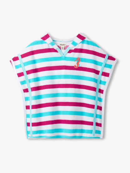 Hatley White Beach Stripes Hooded Beach Cover Up image 2